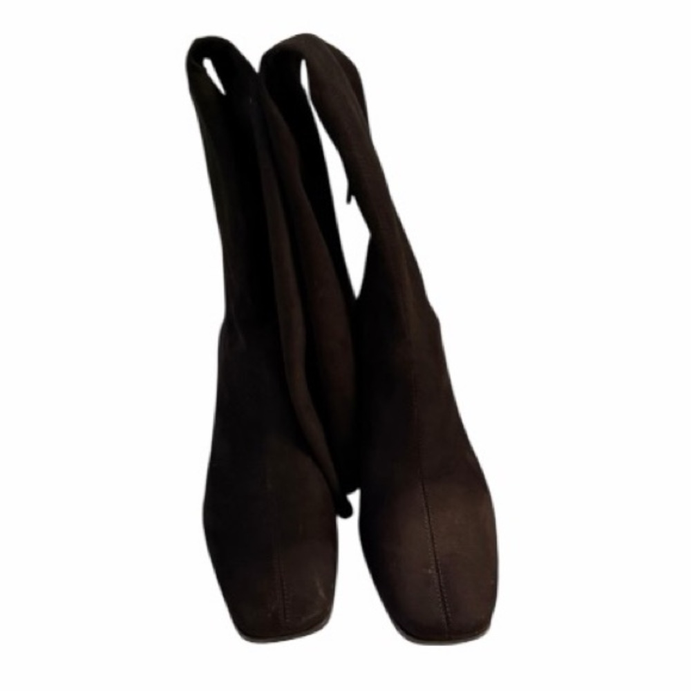 Zara Black Thigh High Boots NWT - Picture 3 of 4